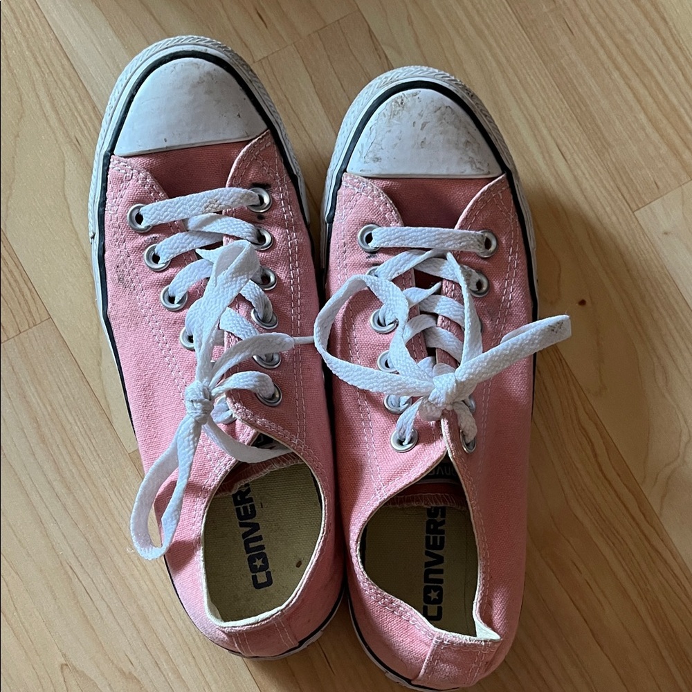 Converse Pink Canvas Sneakers